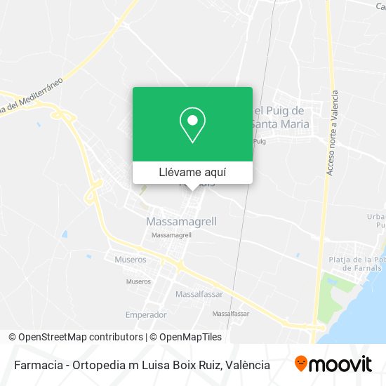 Mapa Farmacia - Ortopedia m Luisa Boix Ruiz