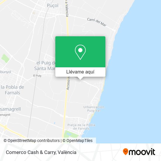 Mapa Comerco Cash & Carry