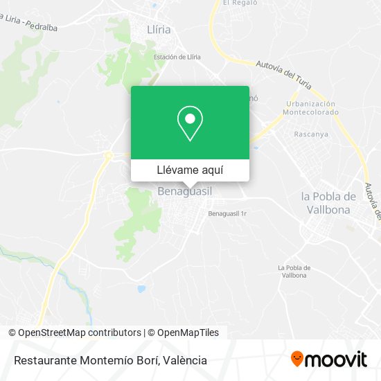 Mapa Restaurante Montemío Borí