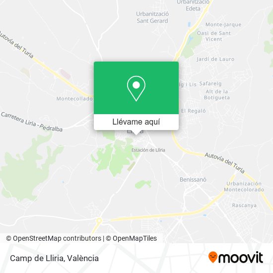 Mapa Camp de Lliria