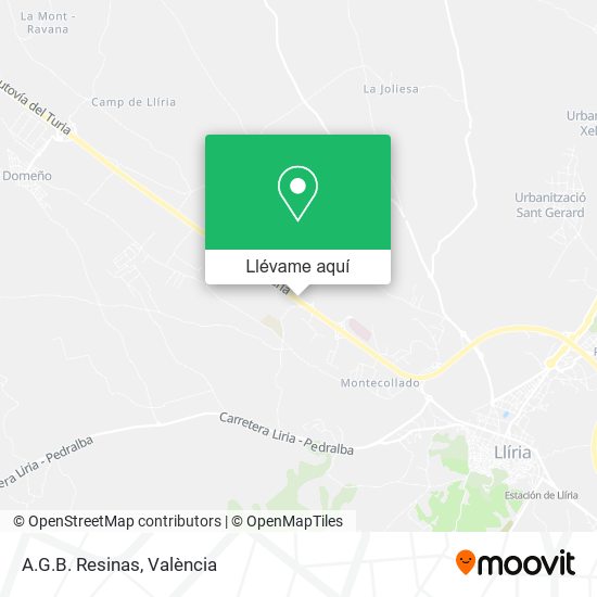 Mapa A.G.B. Resinas