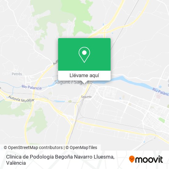 Mapa Clínica de Podología Begoña Navarro Lluesma