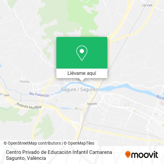 Mapa Centro Privado de Educación Infantil Camarena Sagunto