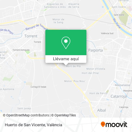 Mapa Huerto de San Vicente