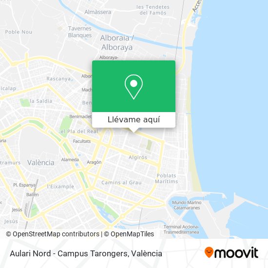 Mapa Aulari Nord - Campus Tarongers