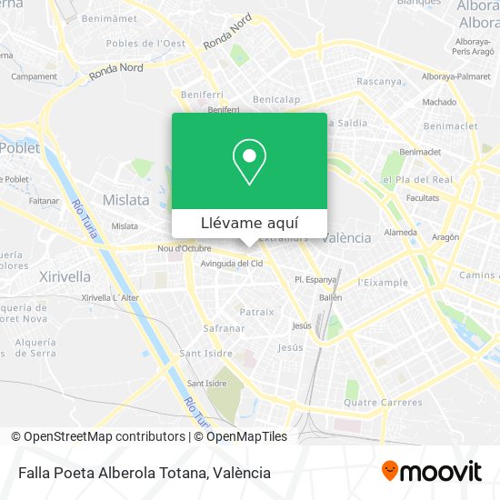 Mapa Falla Poeta Alberola Totana