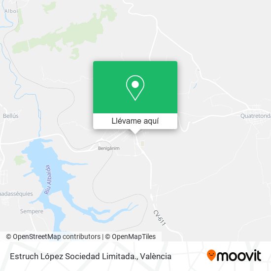 Mapa Estruch López Sociedad Limitada.