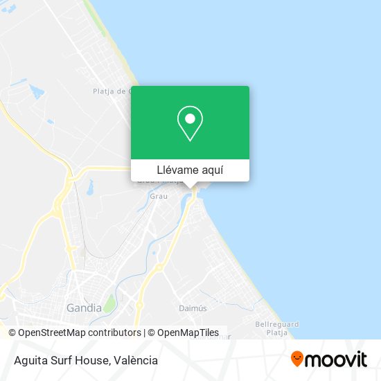Mapa Aguita Surf House