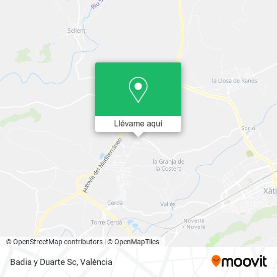 Mapa Badia y Duarte Sc