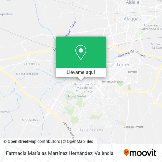 Mapa Farmacia María as Martínez Hernández