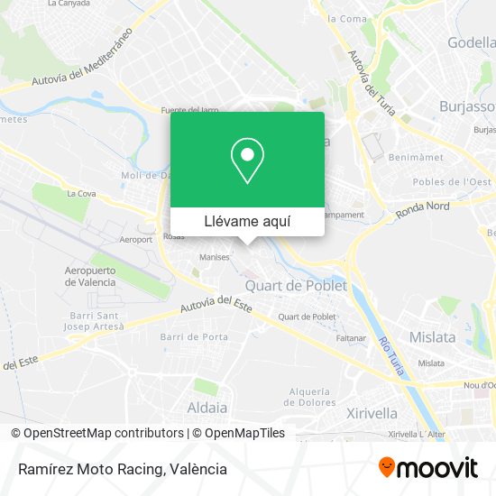 Mapa Ramírez Moto Racing