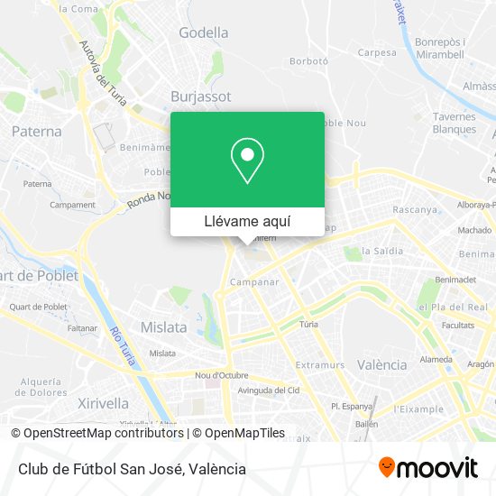 Mapa Club de Fútbol San José