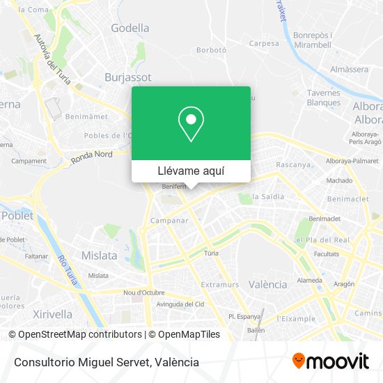 Mapa Consultorio Miguel Servet
