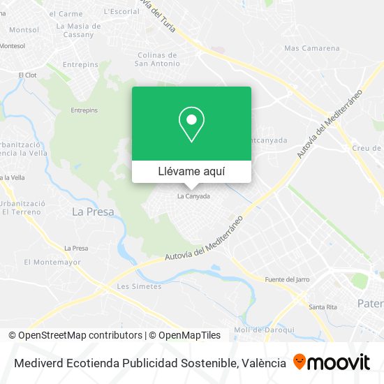 Mapa Mediverd Ecotienda Publicidad Sostenible