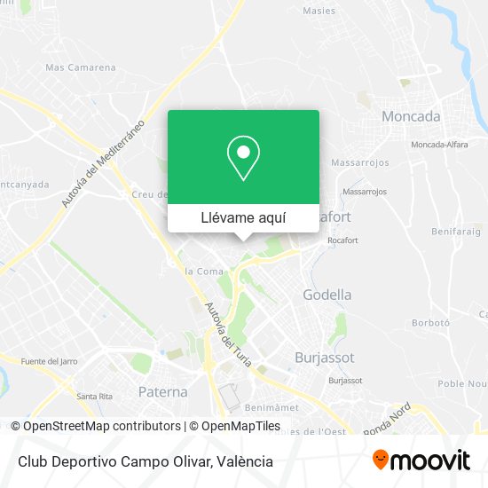 Mapa Club Deportivo Campo Olivar