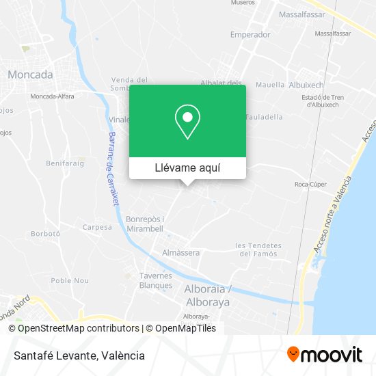 Mapa Santafé Levante