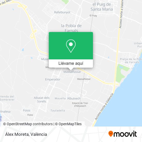 Mapa Álex Moreta