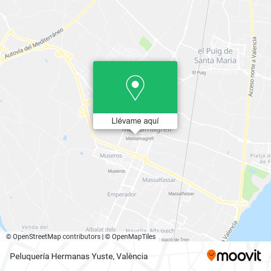 Mapa Peluquería Hermanas Yuste