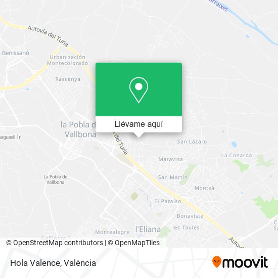 Mapa Hola Valence