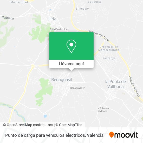 Mapa Punto de carga para vehículos eléctricos