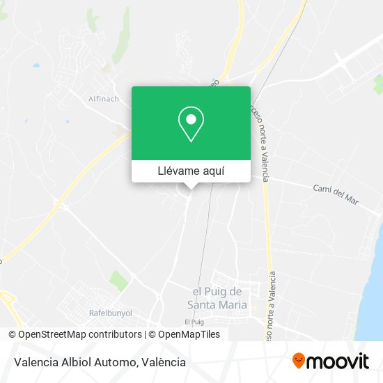 Mapa Valencia Albiol Automo