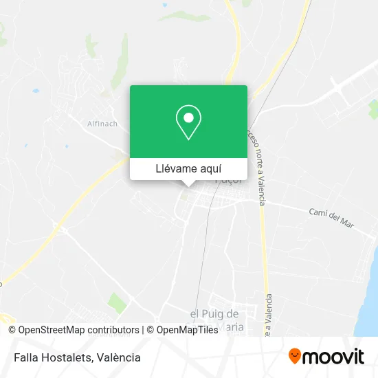 Mapa Falla Hostalets