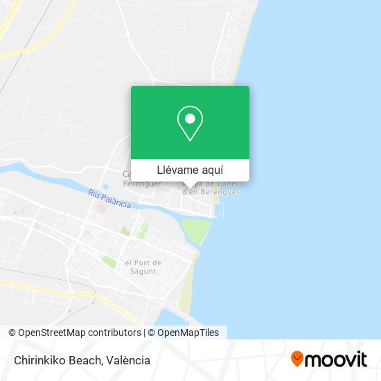 Mapa Chirinkiko Beach