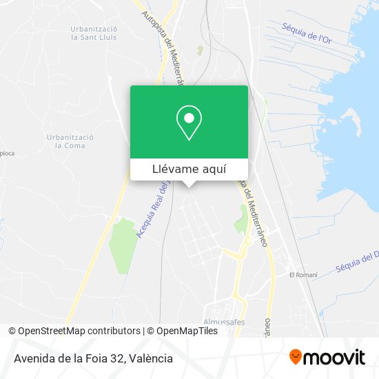 Mapa Avenida de la Foia 32