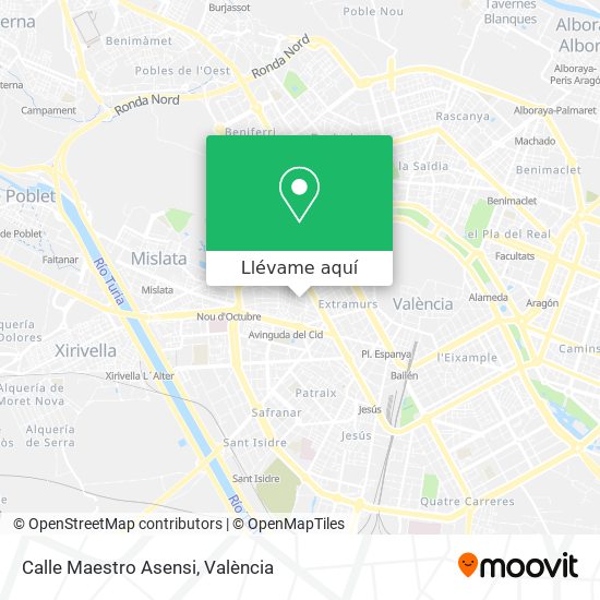Mapa Calle Maestro Asensi