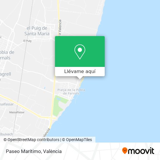 Mapa Paseo Marítimo