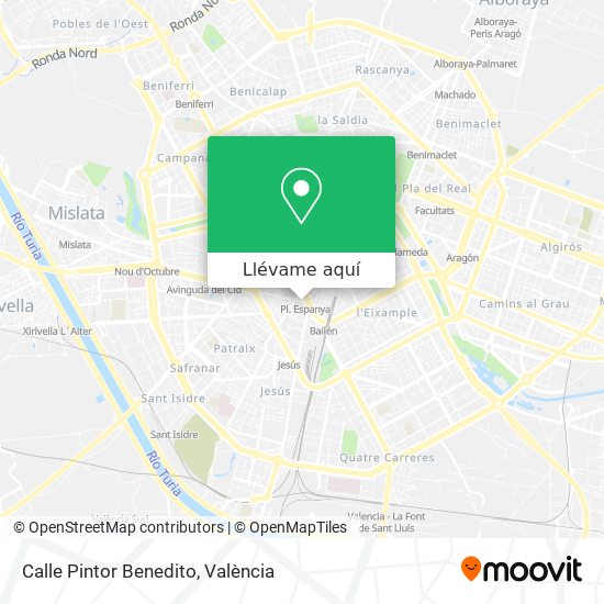 Mapa Calle Pintor Benedito