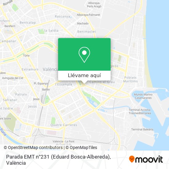 Mapa Parada EMT n°231 (Eduard Bosca-Albereda)
