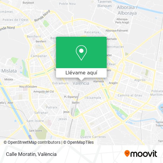 Mapa Calle Moratin