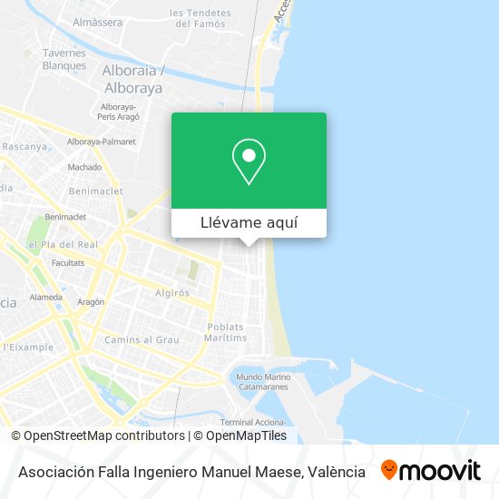 Mapa Asociación Falla Ingeniero Manuel Maese