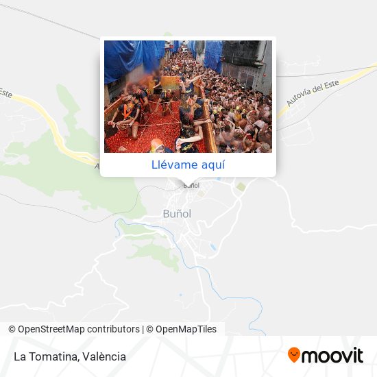 Mapa La Tomatina