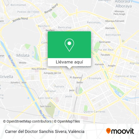 Mapa Carrer del Doctor Sanchis Sivera