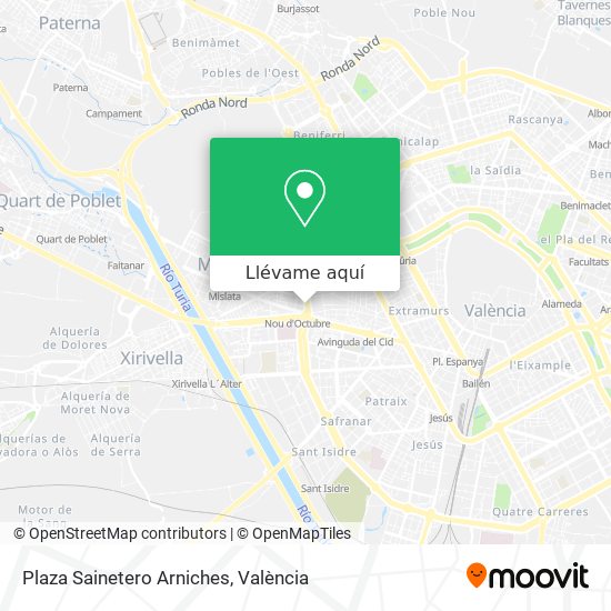 Mapa Plaza Sainetero Arniches
