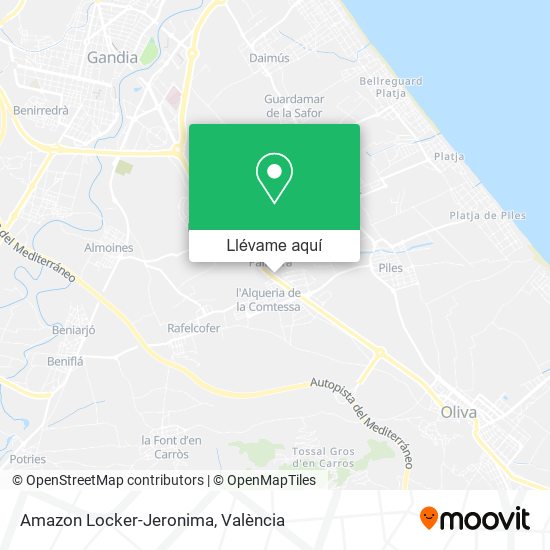 Mapa Amazon Locker-Jeronima