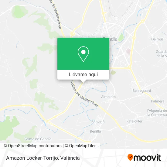 Mapa Amazon Locker-Torrijo