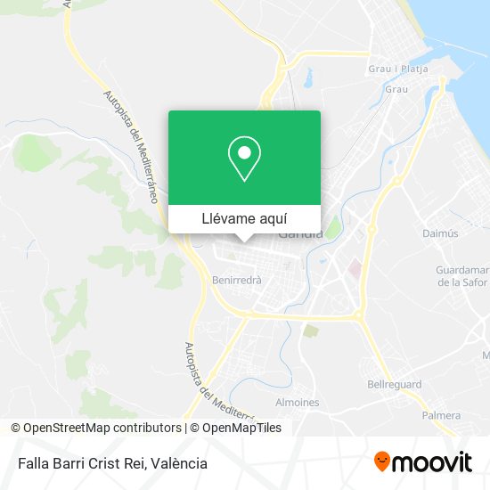 Mapa Falla Barri Crist Rei