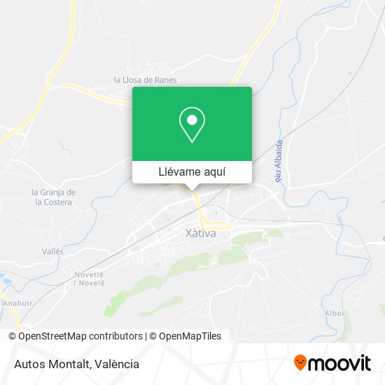 Mapa Autos Montalt