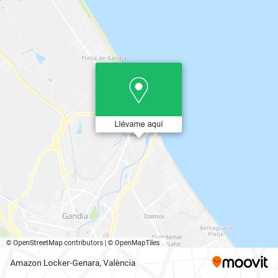 Mapa Amazon Locker-Genara