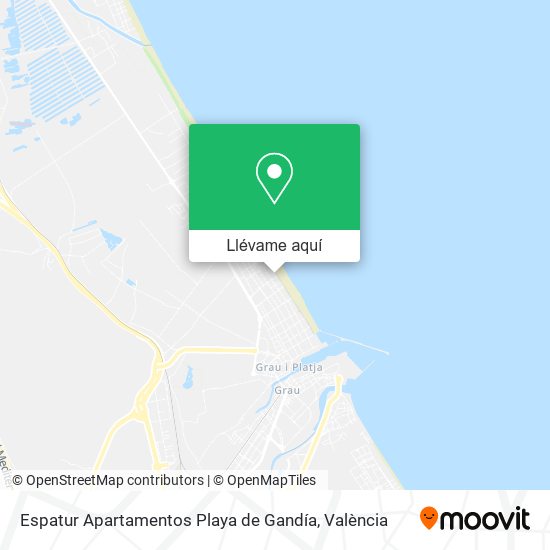 Mapa Espatur Apartamentos Playa de Gandía