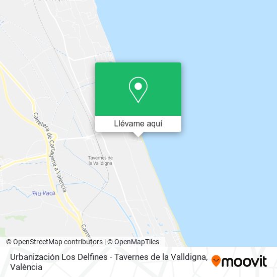 Mapa Urbanización Los Delfines - Tavernes de la Valldigna