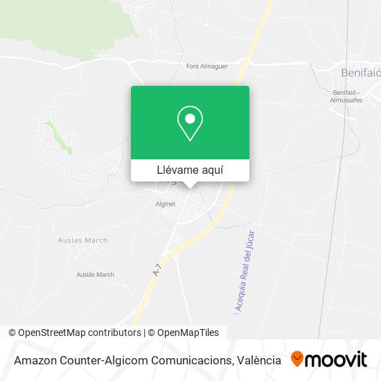 Mapa Amazon Counter-Algicom Comunicacions