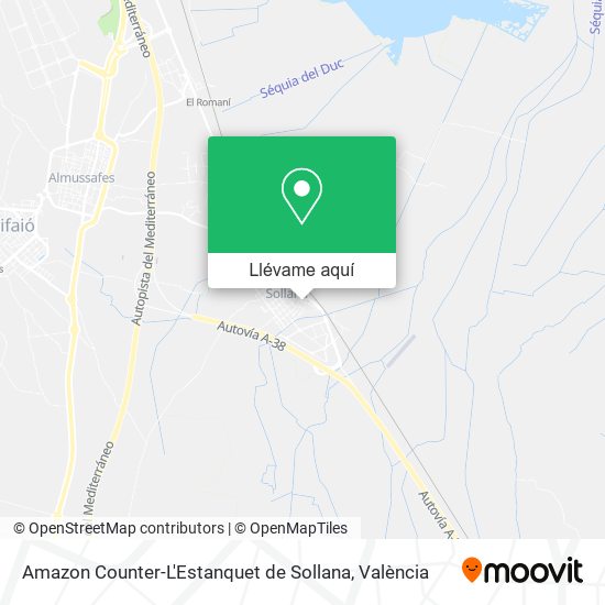 Mapa Amazon Counter-L'Estanquet de Sollana