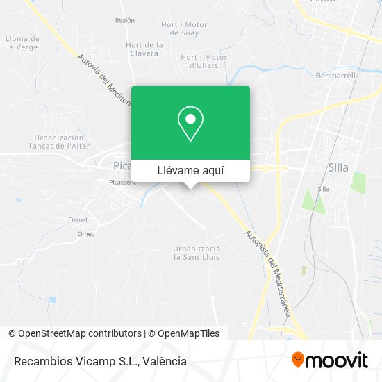 Mapa Recambios Vicamp S.L.