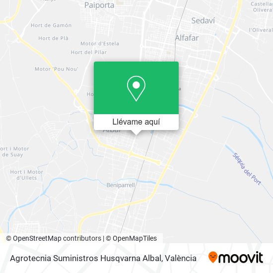 Mapa Agrotecnia Suministros Husqvarna Albal