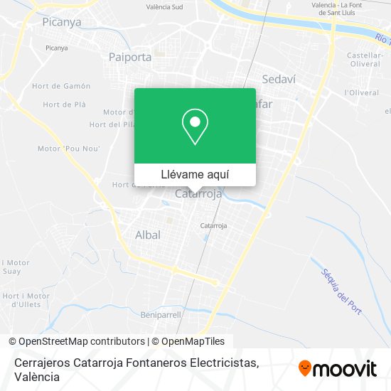Mapa Cerrajeros Catarroja Fontaneros Electricistas