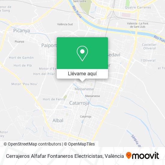 Mapa Cerrajeros Alfafar Fontaneros Electricistas